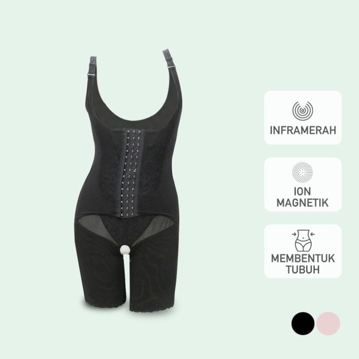PROMO - Kozuii Korset Pelangsing Batu Turmalin - Soso Teddies - Hitam, XL