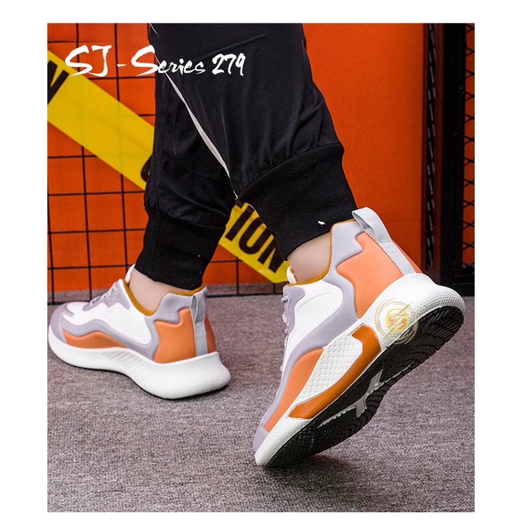 [NOOS] Sepatu Sneakers Pria Import  Casual Hangout Kualitas Super Premium Model Terbaru Kekinian - 279 Free kaos kaki