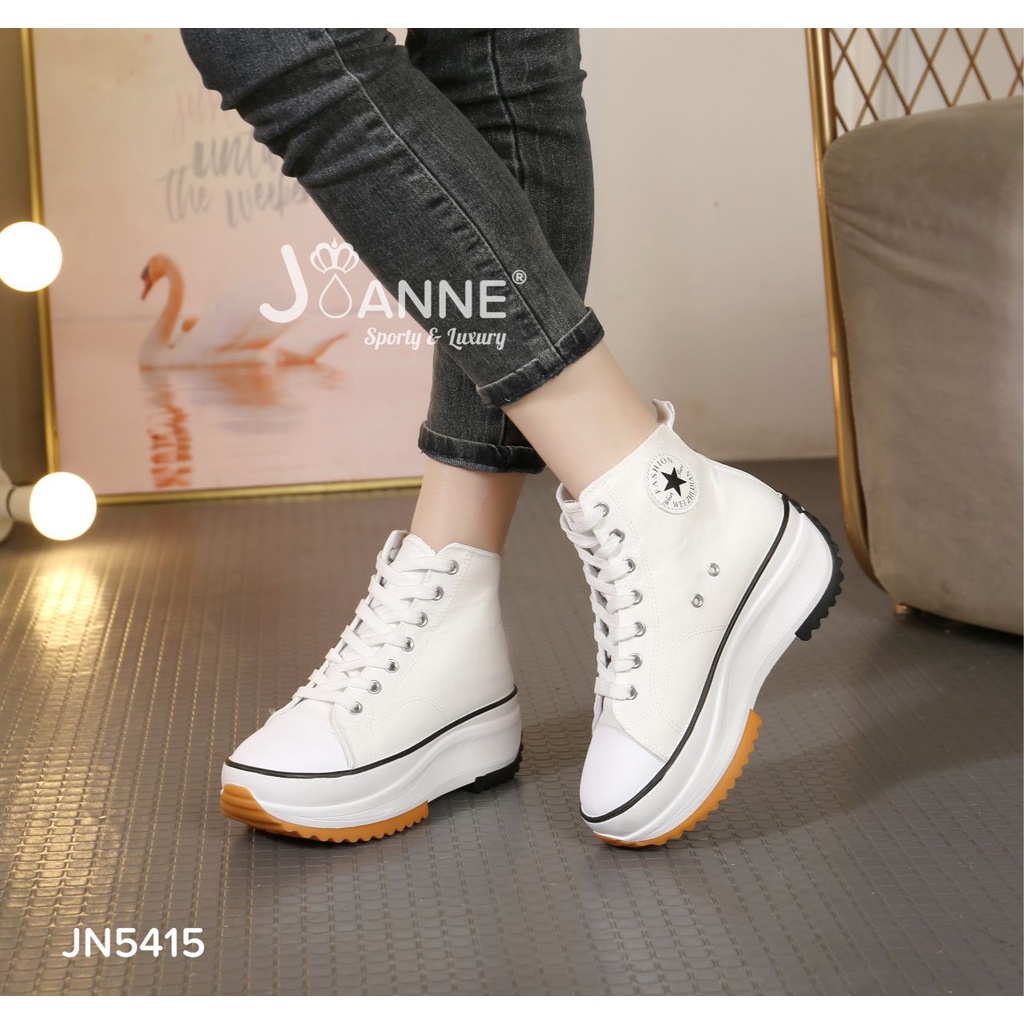 JOANNE Casual Wedges Sneakers Shoes #JN5415 ORIGINAL