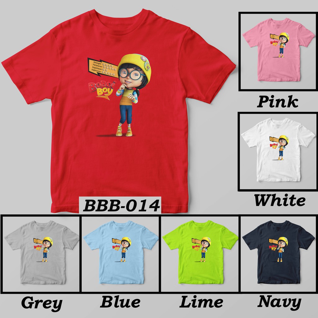 [FREE NAMA!!] Kaos Anak &amp; Family BoboiBoy 100% COTTON PREMIUM