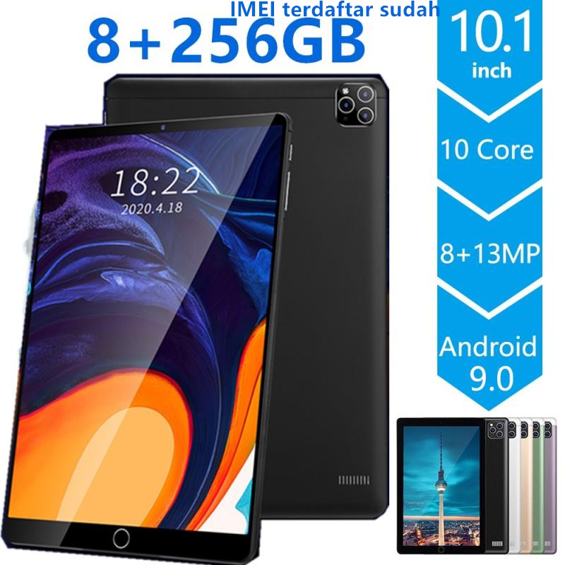 Ready Stock Tablet Pc 8g 256g 4g Network Wifi Network Tablet Pc Android 9 0 Argedual Sim Ips Tab Shopee Indonesia