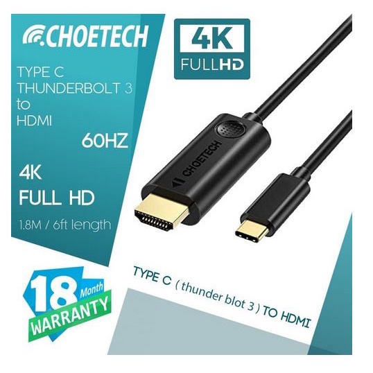 CHOETECH CH0019 USB C to HDMI Cable (4K@60Hz)