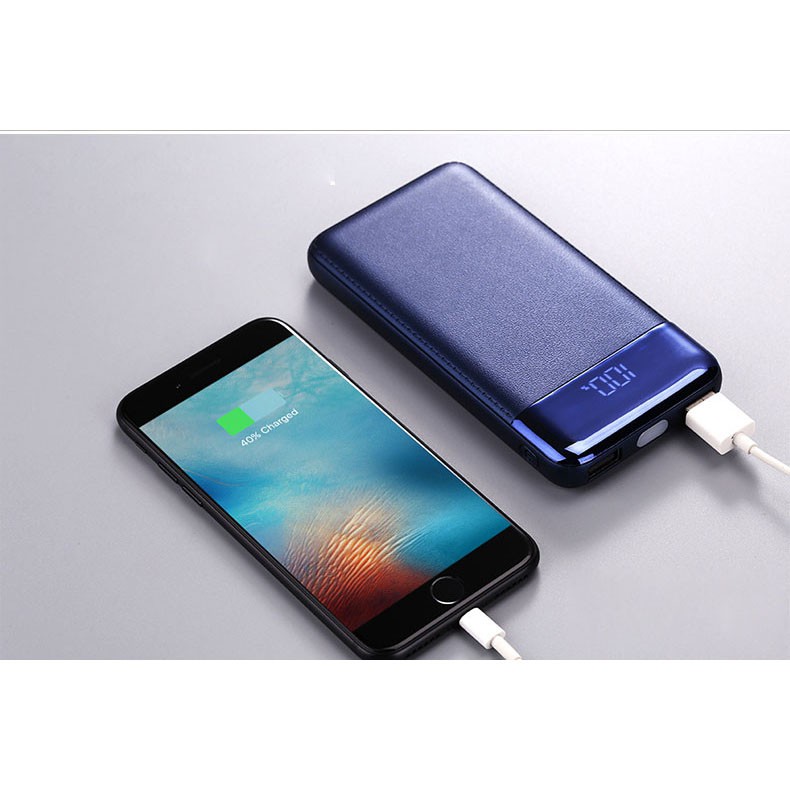 Power Bank Fast Charging Quick Charge 2 Port 20000mAh + LED Flash M200