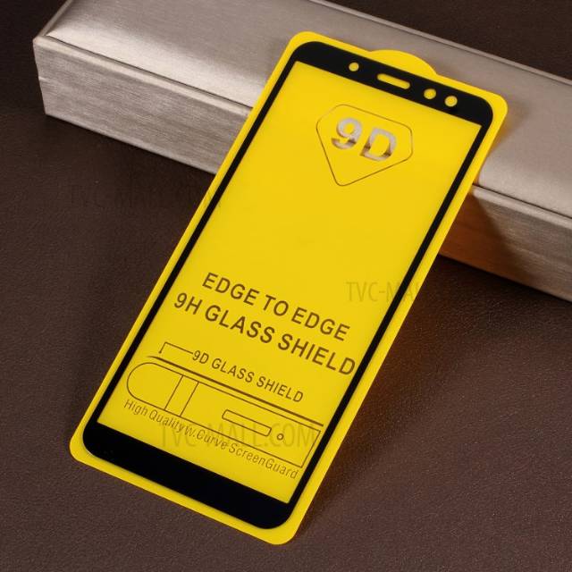 Tempered glass samsung A6 A6 plus A6+ Anti gores Samaung full cover