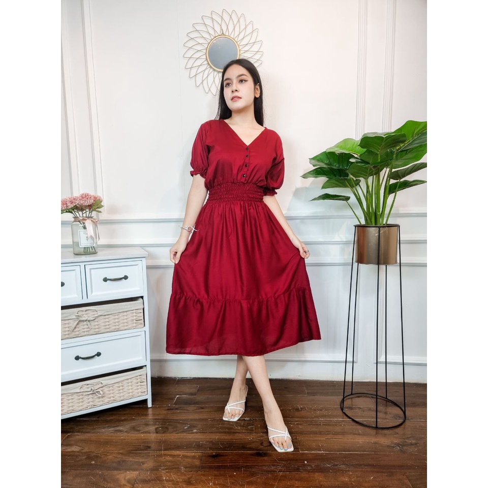 Daster Putri Bali [DPB] Sexy Dress Daster Bali Jennie Polos BungaTerbaru 2022 Dress Pesta Casual Daster Bali Kekinian Viral Murah Bisa COD