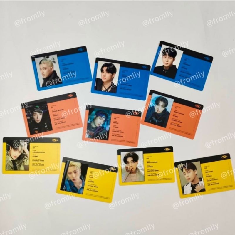 [READY] ATEEZ THE WORLD EP.1 : MOVEMENT ID CARD ALBUM A Z Diary hongjoong seonghwa yunho yeosang san
