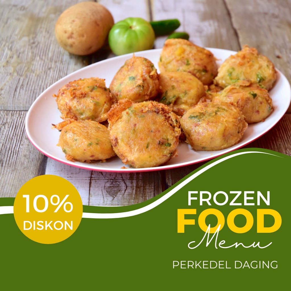 

Perkedel Daging Frozen Arshaka Food isi 10 pcs