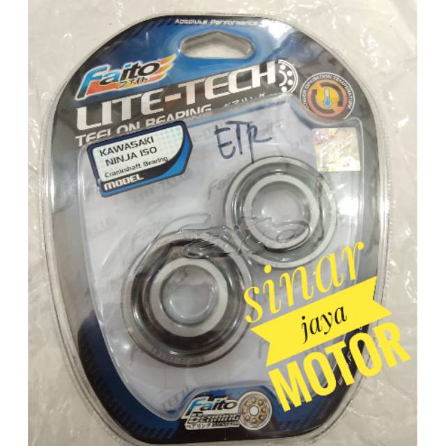 Faito lite-tech kawasaki ninja 150 bearing kruk as lahaer kruk as  ori. Not fag cld tdr uma brt