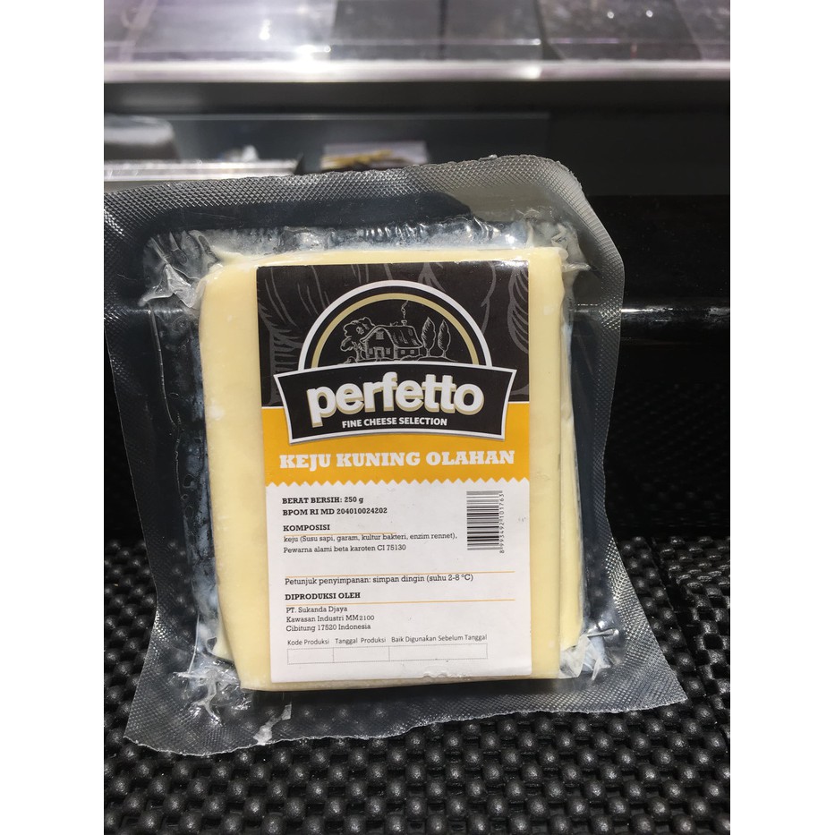 

Keju perfetto yellow cheddar / keju kuning olahan