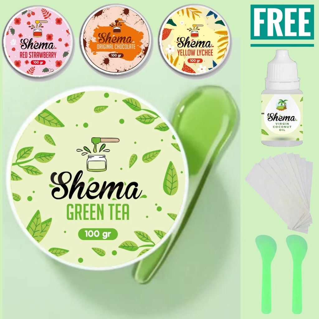 BIO SHEMA PREMIUM SUGAR WAXING SET LENGKAP 100 Gr (𝗕𝗣𝗢𝗠) TERMASUK SERUM SETELAH WAX