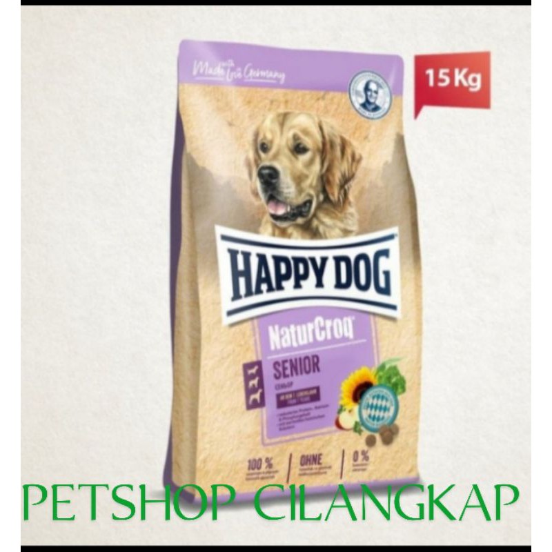 Makanan Anjing Happy Dog HappyDog NaturCroq Senior 15 kg Untuk anjing Tua Senior