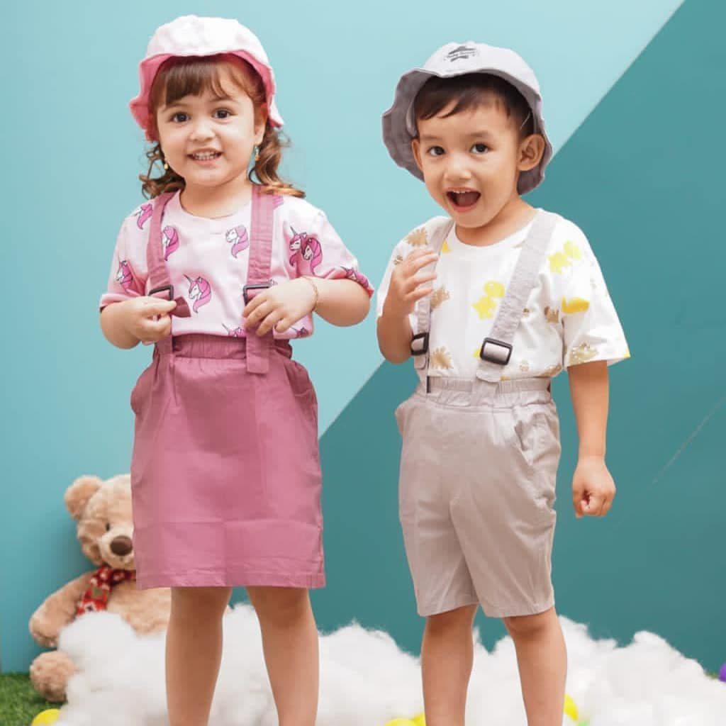 Setelan Overall 3in1 by Baby Sweet / Setelan Anak Jumpsuit Unisex Cowok Cewek
