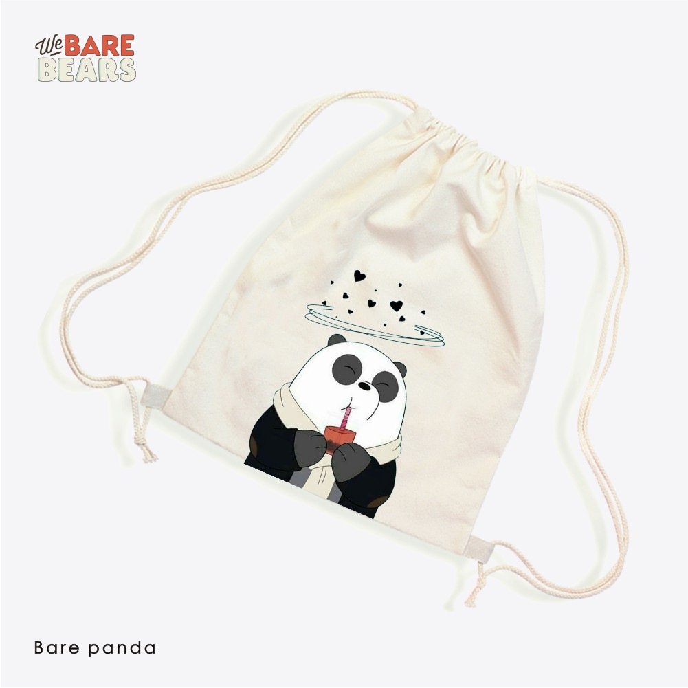 Stringbag We bare bear motif kartun lucu beruang klasik vintage #STWB