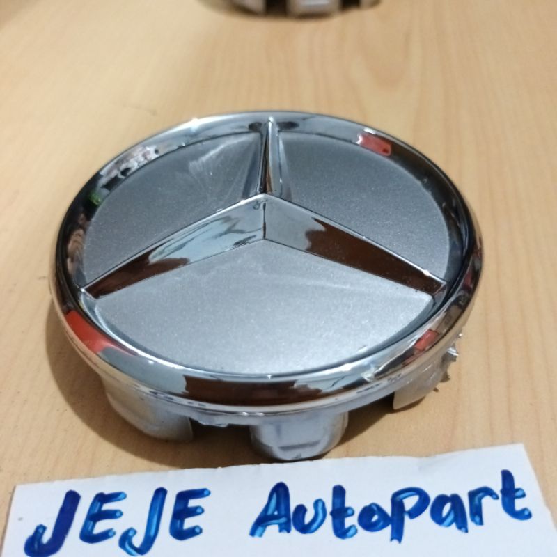 dop roda center tutup as velg mercy marcy marcedes benz chrome diameter7.5cm