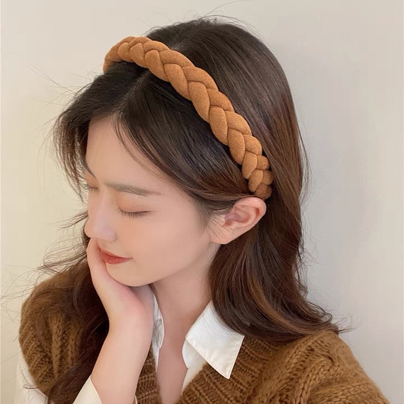 KOREAN TWIST BRAID HEADBAND HAIRBAND WOMEN SOLID ONE COLOR HEAD BAND WIDE HAIR BAND / BANDO BENDO BANDANA KEPANG WANITA WARNA POLOS TEBAL LEBAR