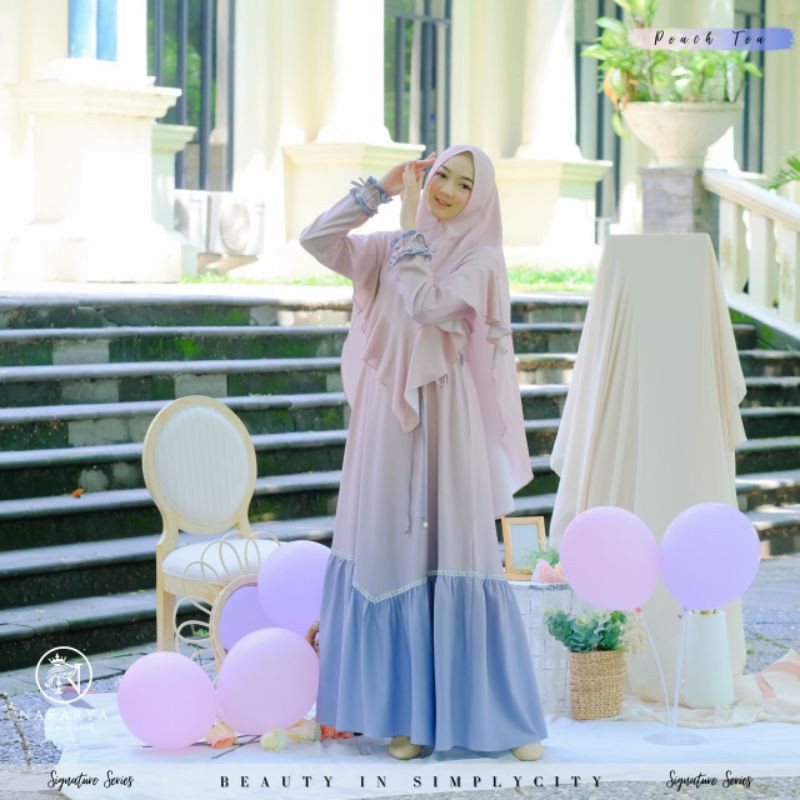 Gamis Rainbow ori Nararya // gamis terbaru 2021 // gamis polos // gamis free masker // gamis rempel