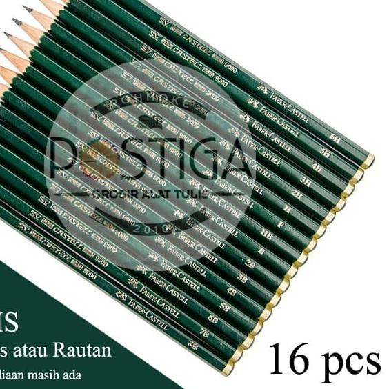 

☝ PAKET LENGKAP 16 TIPE PRO MENGGAMBAR SKETSA & MENULIS 8B-B, HB-6H ➳