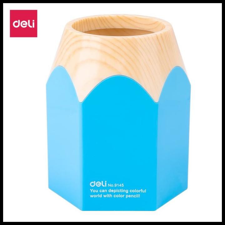 

Pen Holder/Tempat Pulpen-Ps Pencil Pen Stand Blue Deli