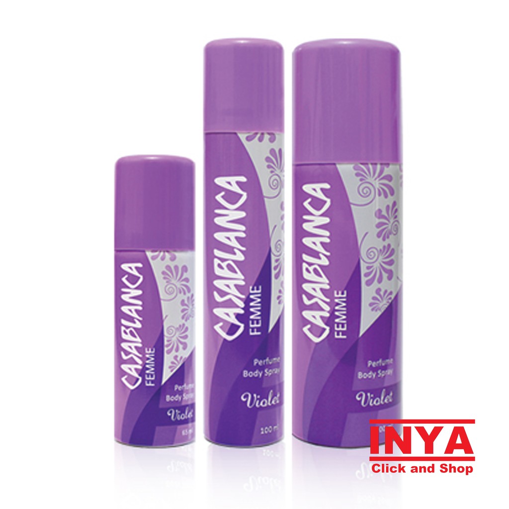 Body Spray Parfum CASABLANCA FEMME VIOLET - PERFUME BODY SPRAY 100ml