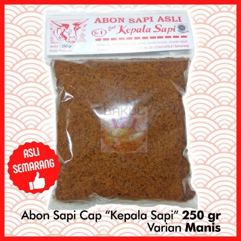 

Abon Sapi cap Kepala Sapi 250 gram