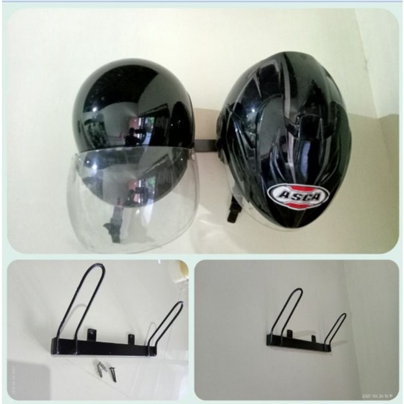 Rak gantung helm dinding/gantungan helm