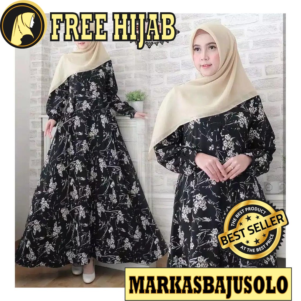 NAURA GAMIS BUSUI RESLETING DEPAN BSW MONALISA MAXMARA / GAMIS SYARI MURAH BRUKAT PLISKET BROKAT