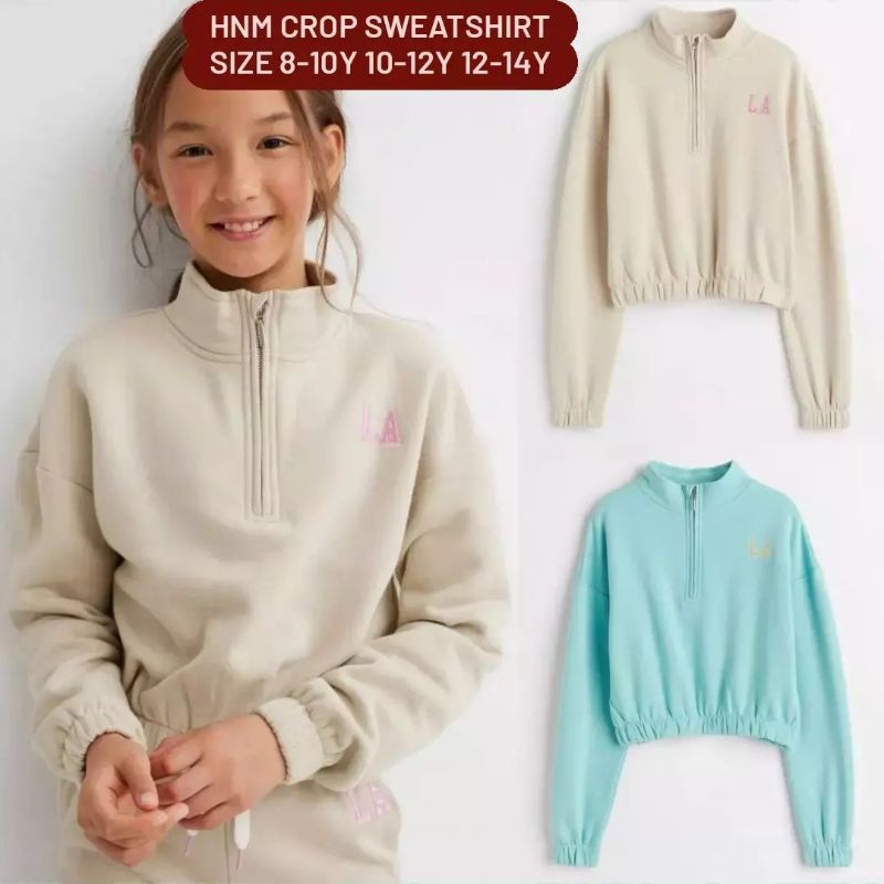 HnM crop sweatshirt anak