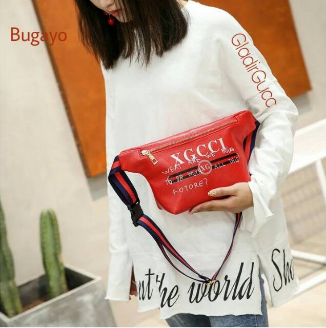 Waisbag XGCCL tas pinggang bisa tas selempang wanita cantik