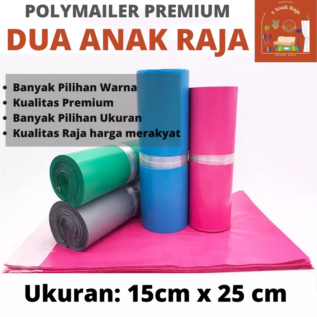 

DAR Polymailer Ukuran 15x25 Plastik Bungkus Packing Paket Dengan Lem Perekat Termurah Kualitas Super Premium