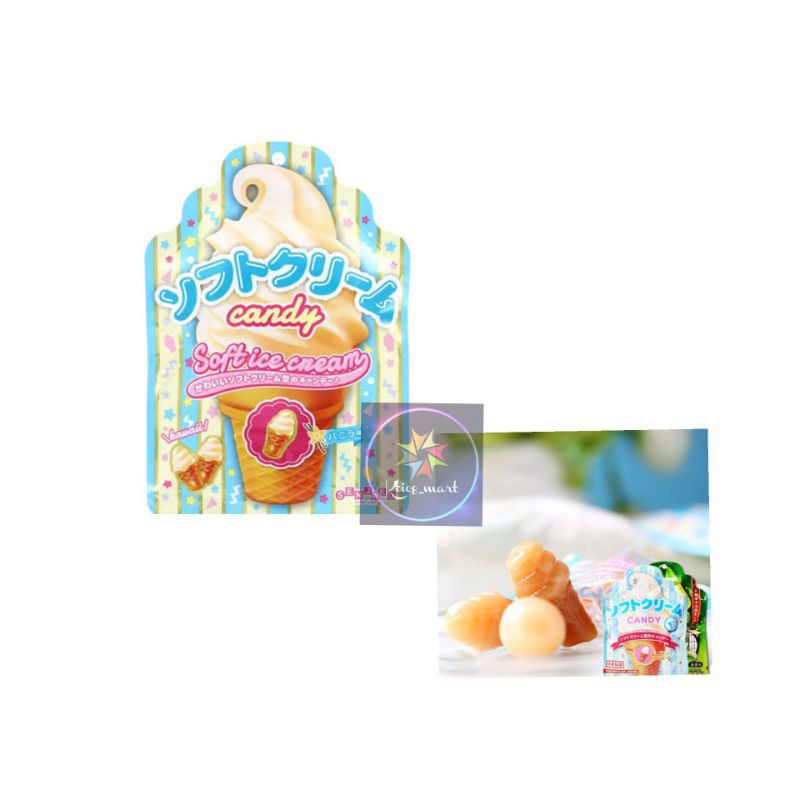 

Senjaku Vanilla Soft Ice Cream Candy/candy bentuk ice cream/candy Import