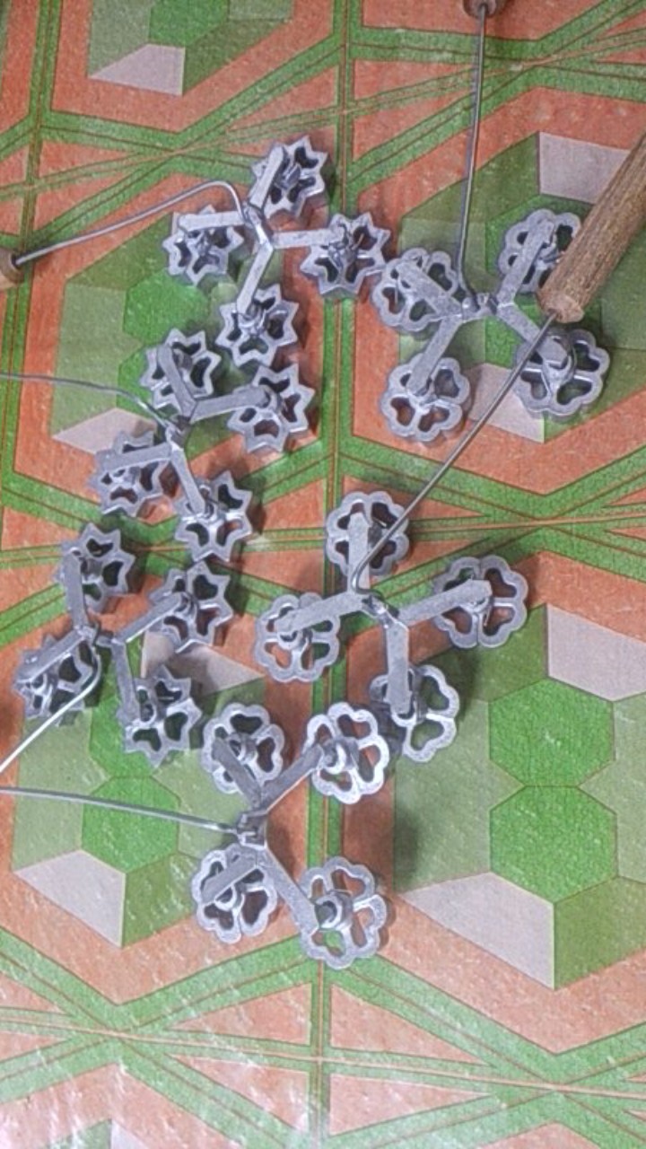 Paket Campur Cetakan Kue Kembang Goyang Gandeng 4cm