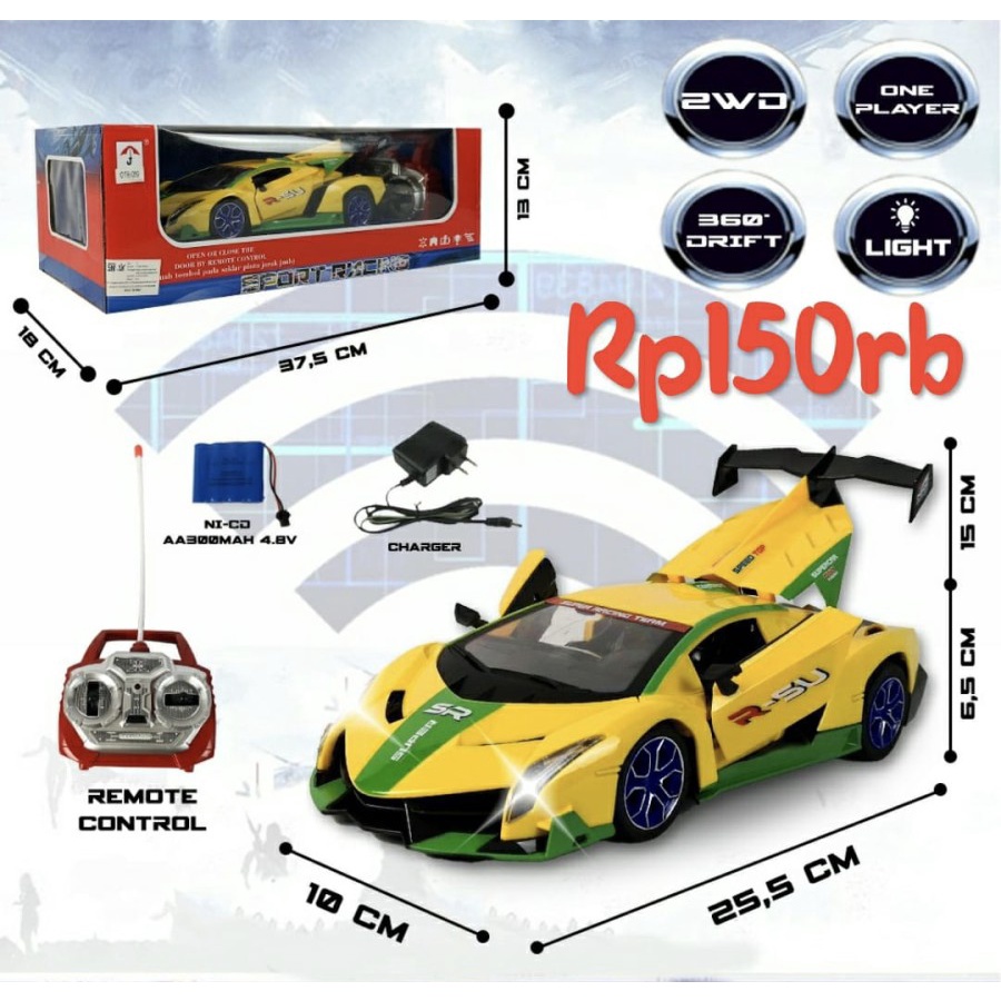 Mainan Mobil Remote Control Sport Racing Lamborghini Veneno