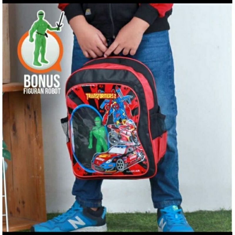 Tas Ransel Anak Gendong Punggung Sekolah Anak Sd Tk Laki laki Karakter Trasformers Tas Anak Sd Karakter Boboiboy Tas Sekolah Anak Tk Gambar Tas Anak laki laki Sd Tk Spiderman Ultramen Tobot Naruto Ben 10 Tas Sekolah Anak