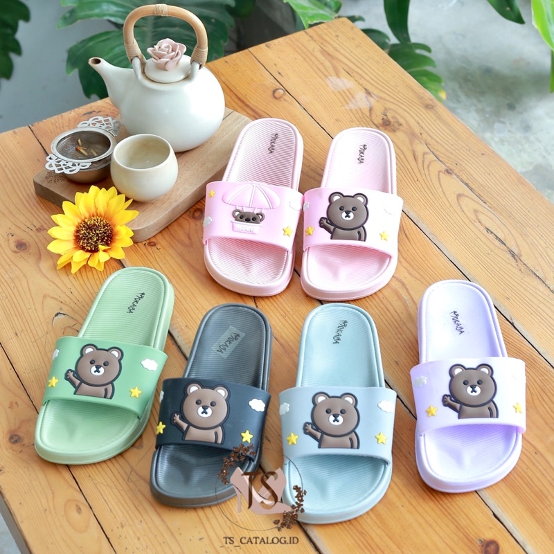 Sandal Slop Anak Bear Colourfull Best Seller Import Mokaya V202-D