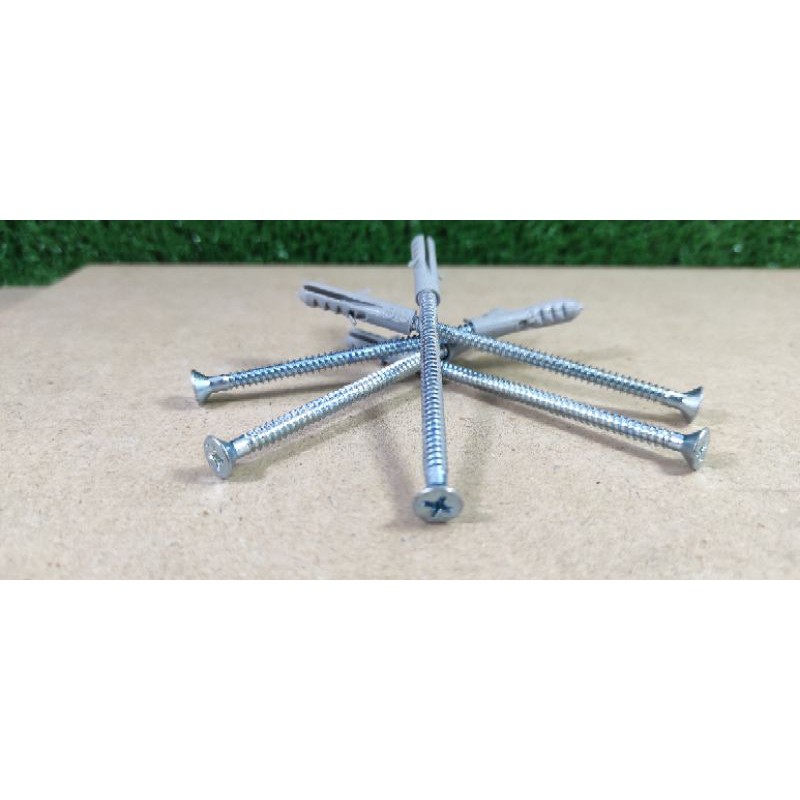 Baut Fisher Set S6 + Baut 8x3" (7.5cm) | isi 10 pasang