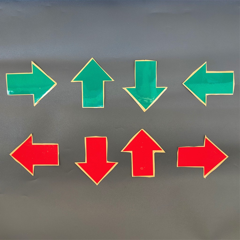 Stiker Panah | Sticker Anak Panah Penunjuk Arah – Stiker Anak Panah Pengatur Akses Jalur