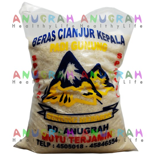 

BERAS CIANJUR KEPALA CAP GUNUNG HERMON - 5 KG