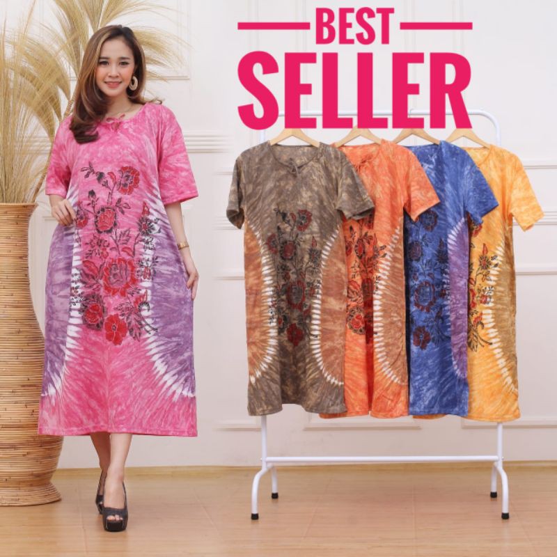 DASTER JUMBO (XXL) LD:130(MOTIF BUNGA MEKAR)