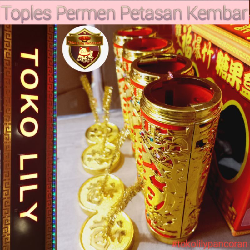 Toples Permen Coklat Imlek / Tempat Permen / Oriental Candy Box