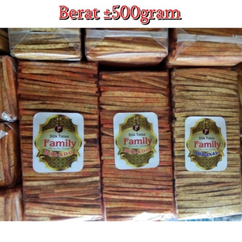 

Stick Talas Pontianak / Stik Talas Family / Oleh oleh Khas Pontianak / Keripik Talas / Keripik Keladi