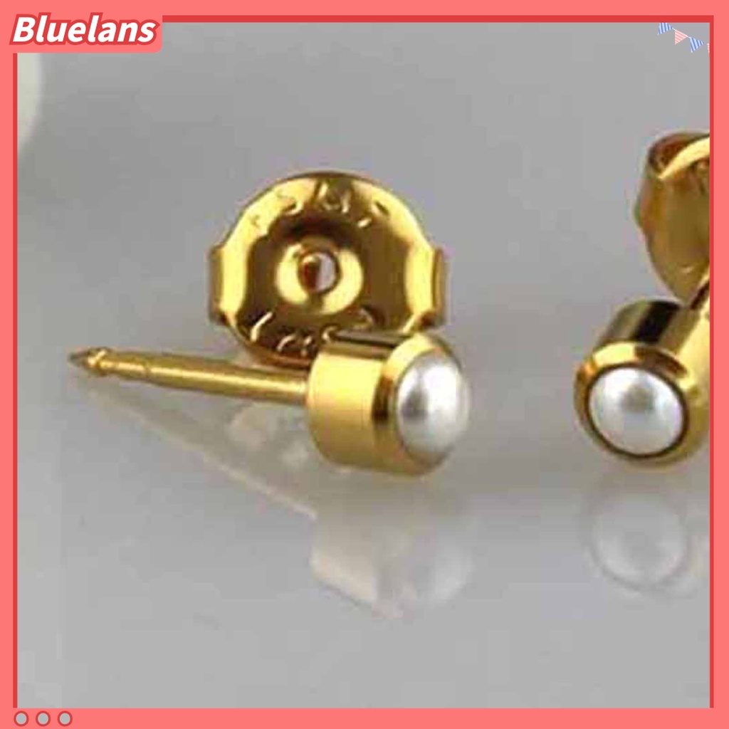 12 Pasang Anting Stud Tindik Bahan Akrilik Aksen Berlian Imitasi Untuk Hadiah Anak Perempuan