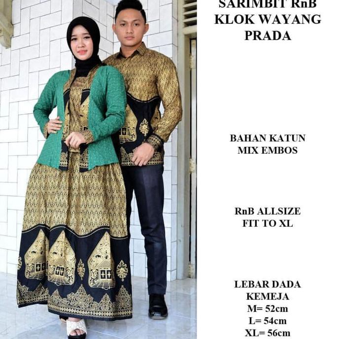 PRODUK READY... SARIMBIT SETELAN KEBAYA ROK KLOK BAJU COUPLE KEMEJA BATIK MURAH