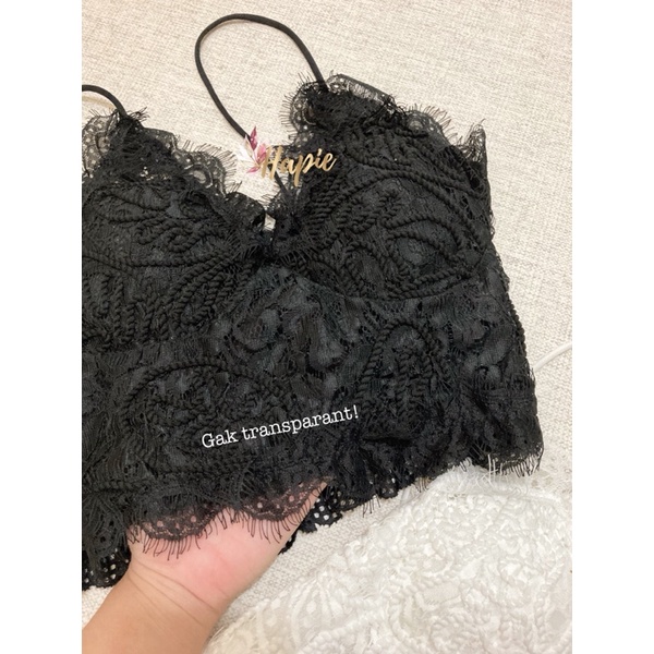 Fleur crop top/crop top besar big size/bralette renda jumbo/brallete tanktop ready/crop tank brukat