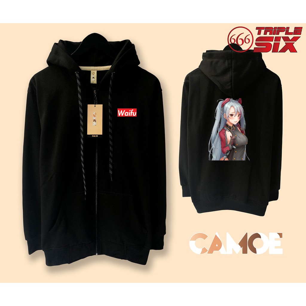 Jaket Hoodie Zipper Anime Gaming Azur Lane Prinz Eigen