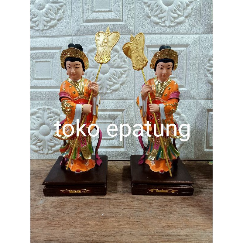 patung rupang dewi / pengapit dewa dewi fiber 12 inch