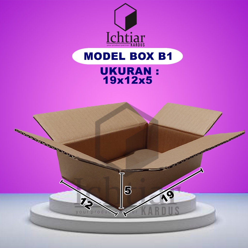 

Karton / Kardus / Box Packing Ukuran 19x12x5 Cm
