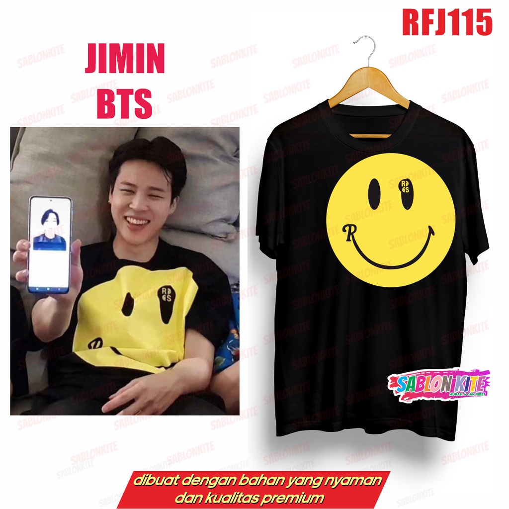 MURAH!!! KAOS KPOP JIMIN SMILEY RS RFJ115 UNISEX