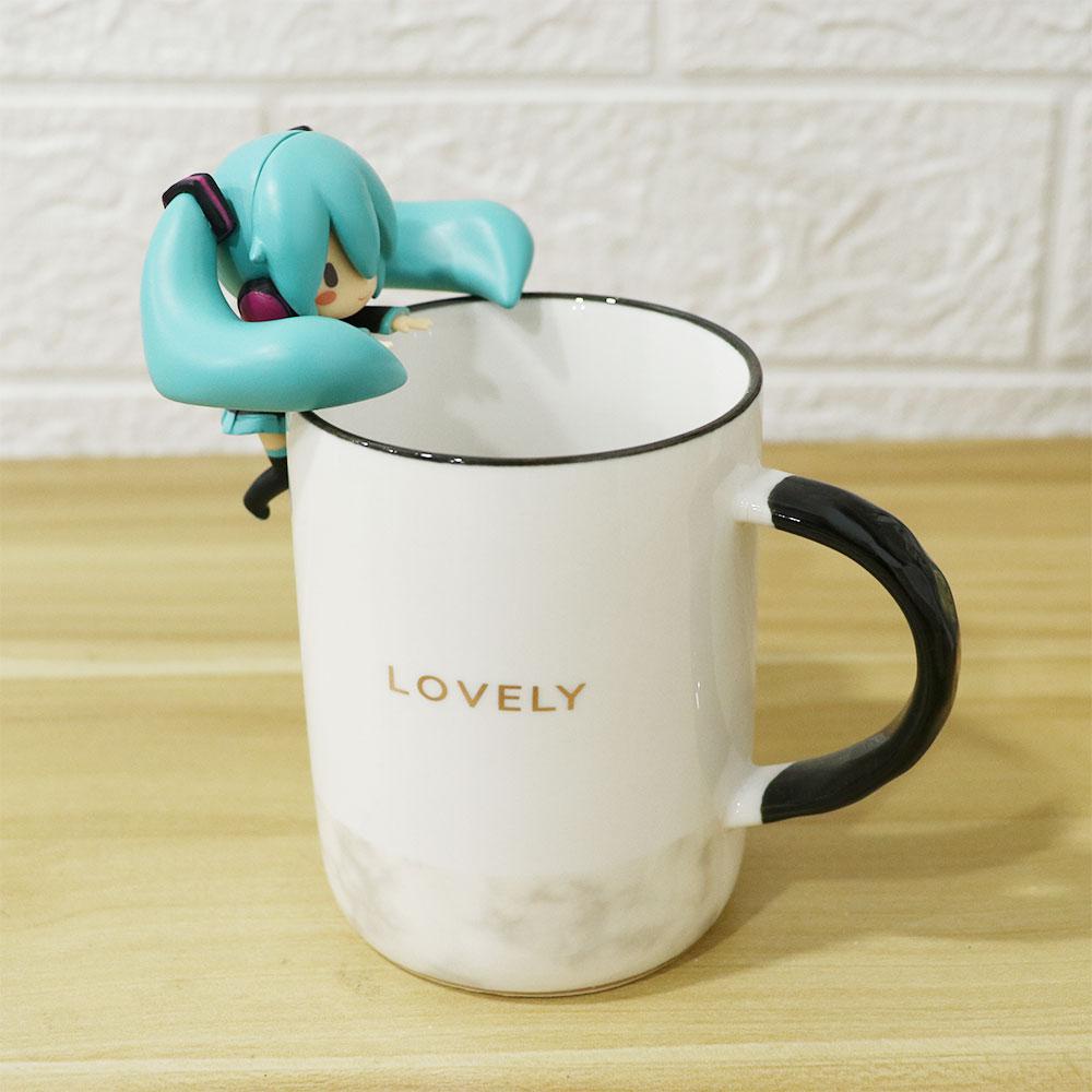 Needway  Hatsune Miku Hadiah Mainan Lucu Patung Miku Dekorasi Desktop Hiasan Rumah Gambar Anime