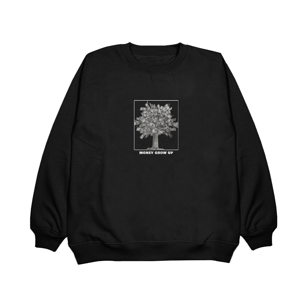 Damsshop - Sweater Crewneck ( Grow Money ) Sweatshirt Unisex Terbaru