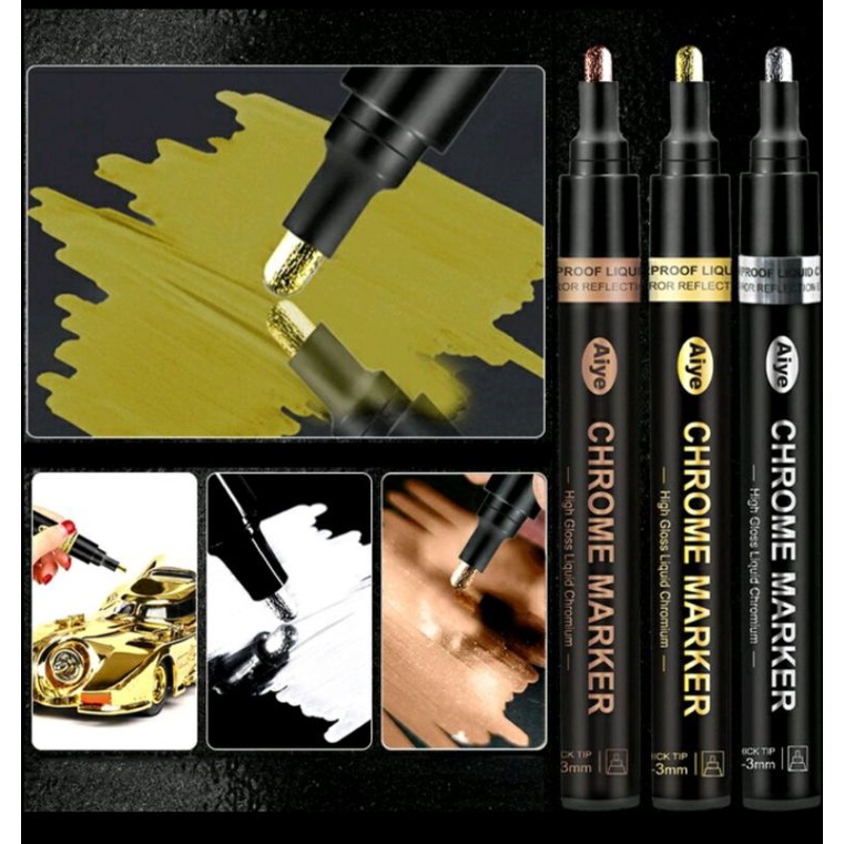 

[Spidol] Chrome Marker (Copper) 1mm/ Spidol Cair Warna Tembaga 1mm